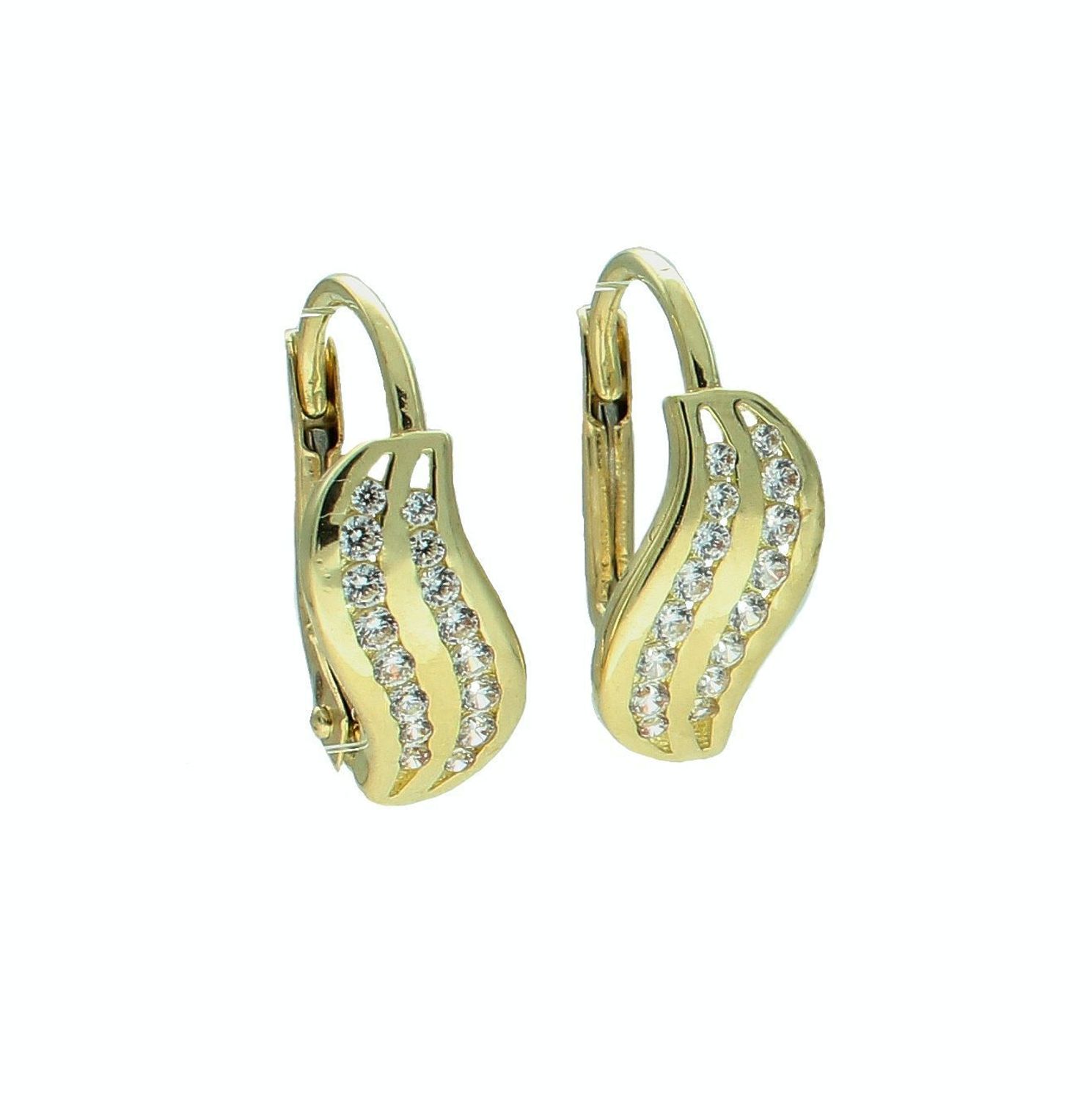 Złote kolczyki damskie 375 z cyrkoniami KL 7526 375 (2).jpg